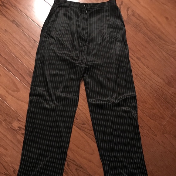 Silky dress pin stripe pajama pants 28/28 - high waist - Picture 3 of 12